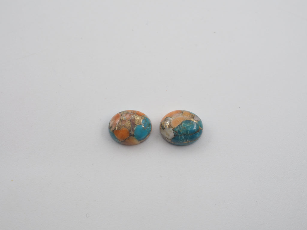 Oyster Copper Turquoise Cabochon Oval 10x8 mm Approximately 6.09 Carat (GTG-OT-31)