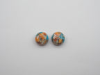Oyster Copper Turquoise Cabochon Round 10mm Approximately 9.3 Carat (GTG-OT-20)