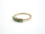 18K Yellow Gold Tsavorite Garnet Ring
