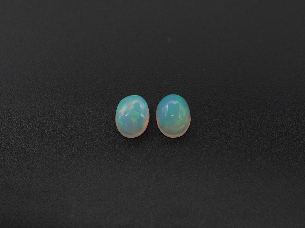 Ethiopian Opal Oval Shape 8x6 mm  Approximately 1.83 Carat , 2 Pieces (GTG-OP-172)