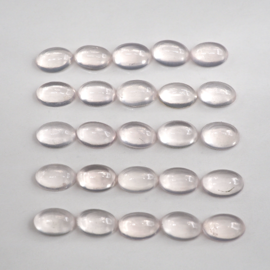 Rose Quartz Cabs Oval 6 x 4 mm Approximately 10.49 Carat