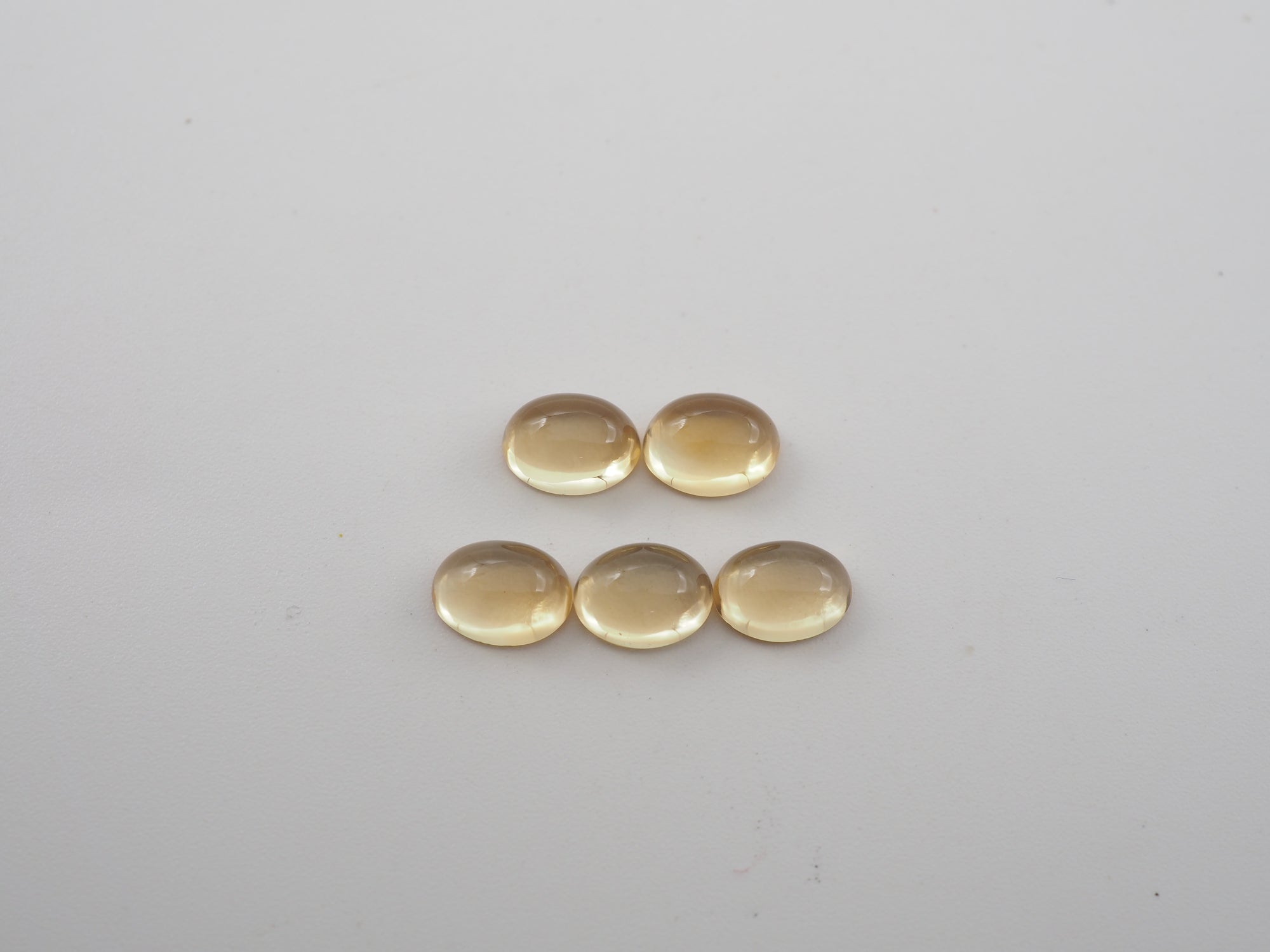 Citrine Cabochon  Oval 8x6 mm Approximately 6 Carat, 5 Pieces (GTG-CT-40)