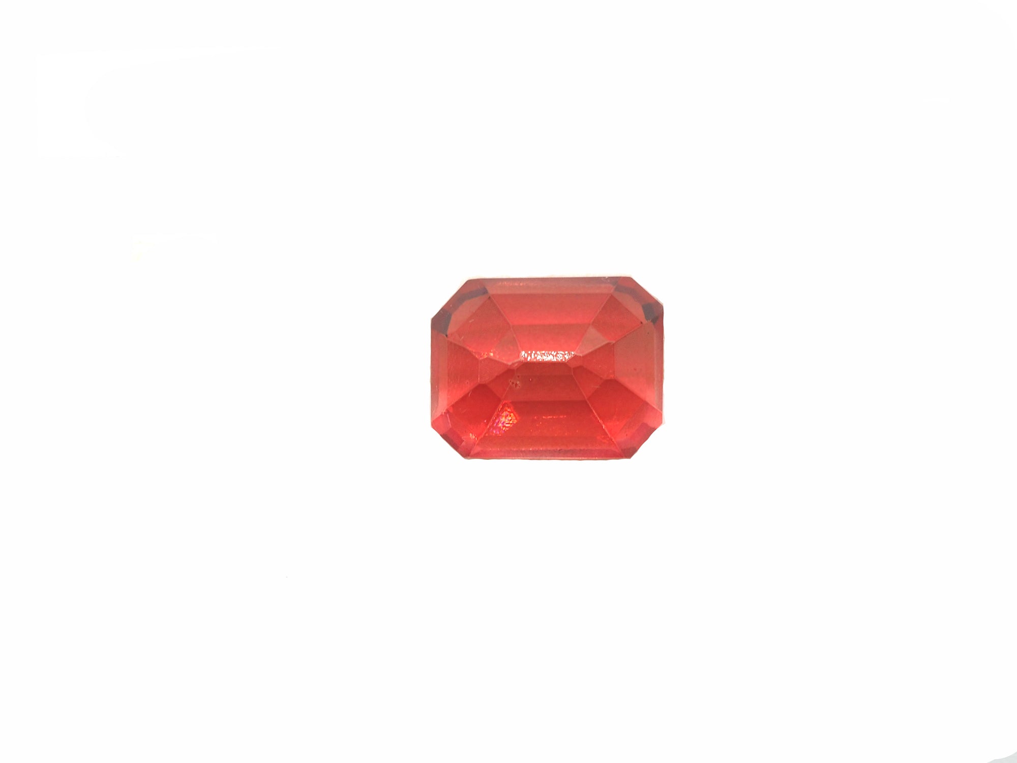 Red Topaz Emerald Cut 12.2x9.6mm Approximately 7.93 Carat