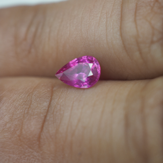 Ruby Pear Shape 7 x 5 x 3 mm Single Piece Approximately 0.80 Carat