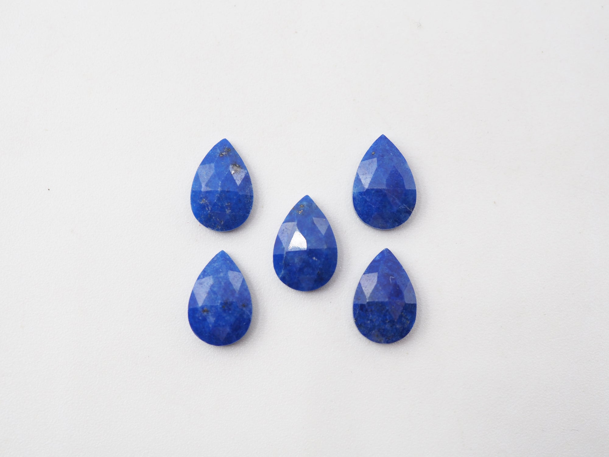 Rose Cut Lapis Teardrop  9x6 mm Approximately 6.0 Carat