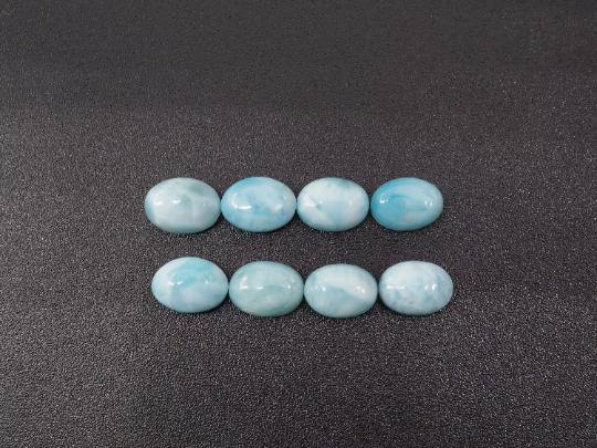 Larimar Oval Cabs 7x5mm Approximately 8.05 Carat