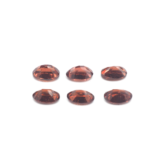 Rhodolite Garnet Oval Shape 6 x 4 mm Approximately 3.50 Carat, 6 Pieces