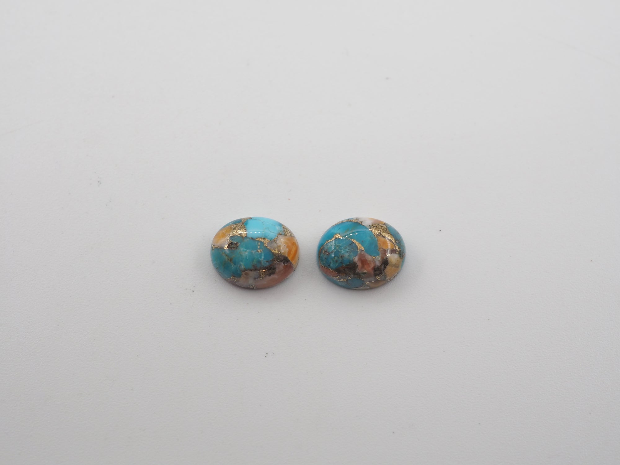 Oyster Copper Turquoise Cabochon Oval 10x8 mm Approximately 5.80 Carat (GTG-OT-33)