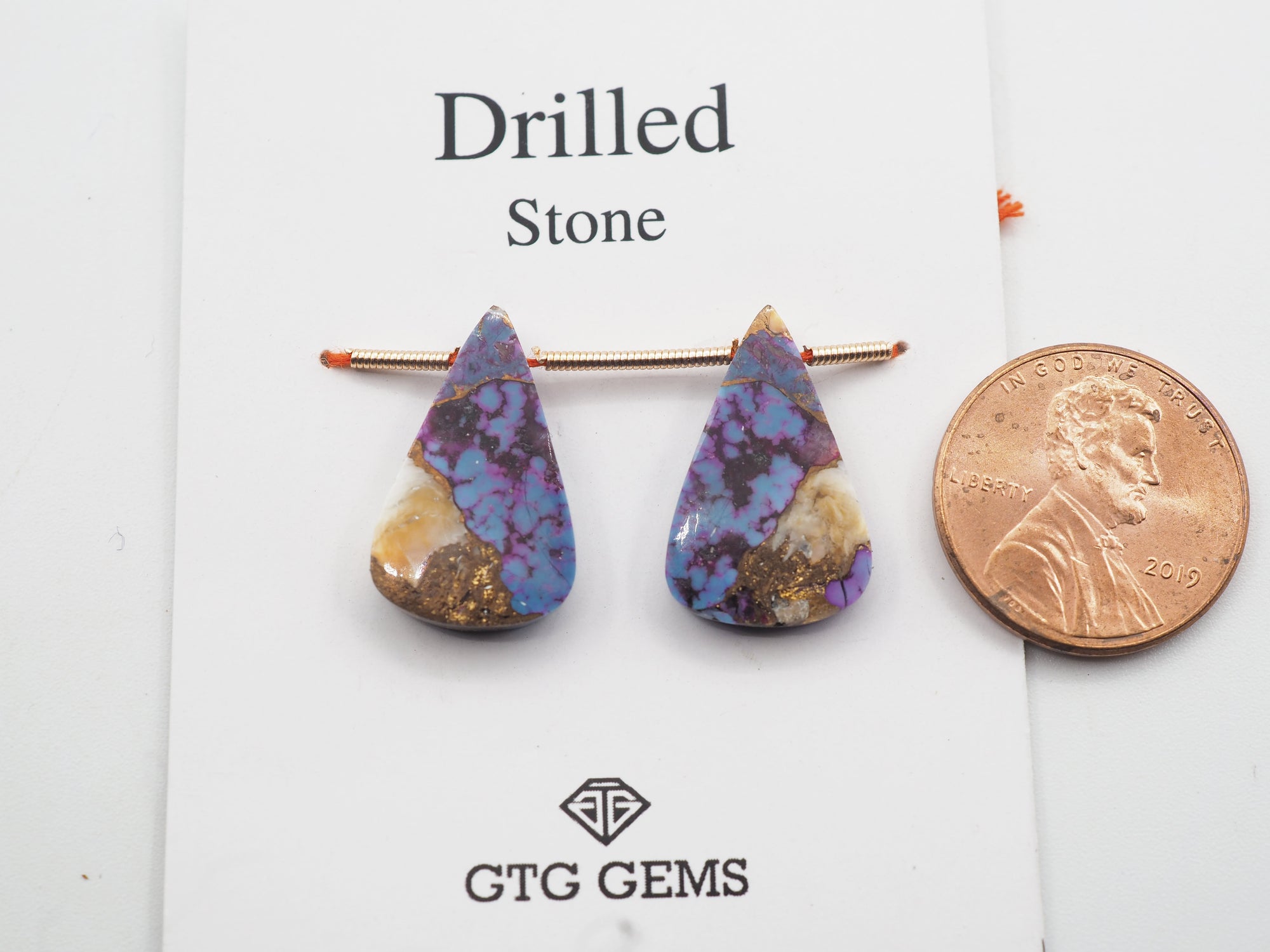 Drilled Oyster Turquoise 19.5x12mm Approximately 13 Carat