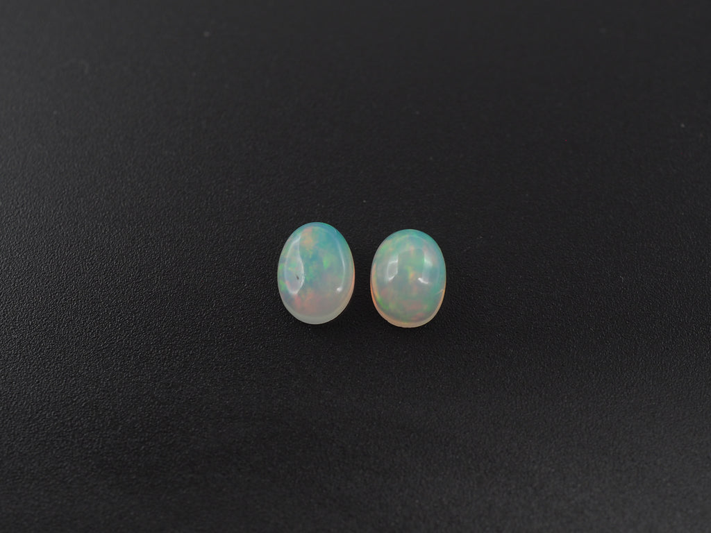 Ethiopian Opal Oval Shape 8x6 mm  Approximately 2.01 Carat , 2 Pieces (GTG-OP-177)
