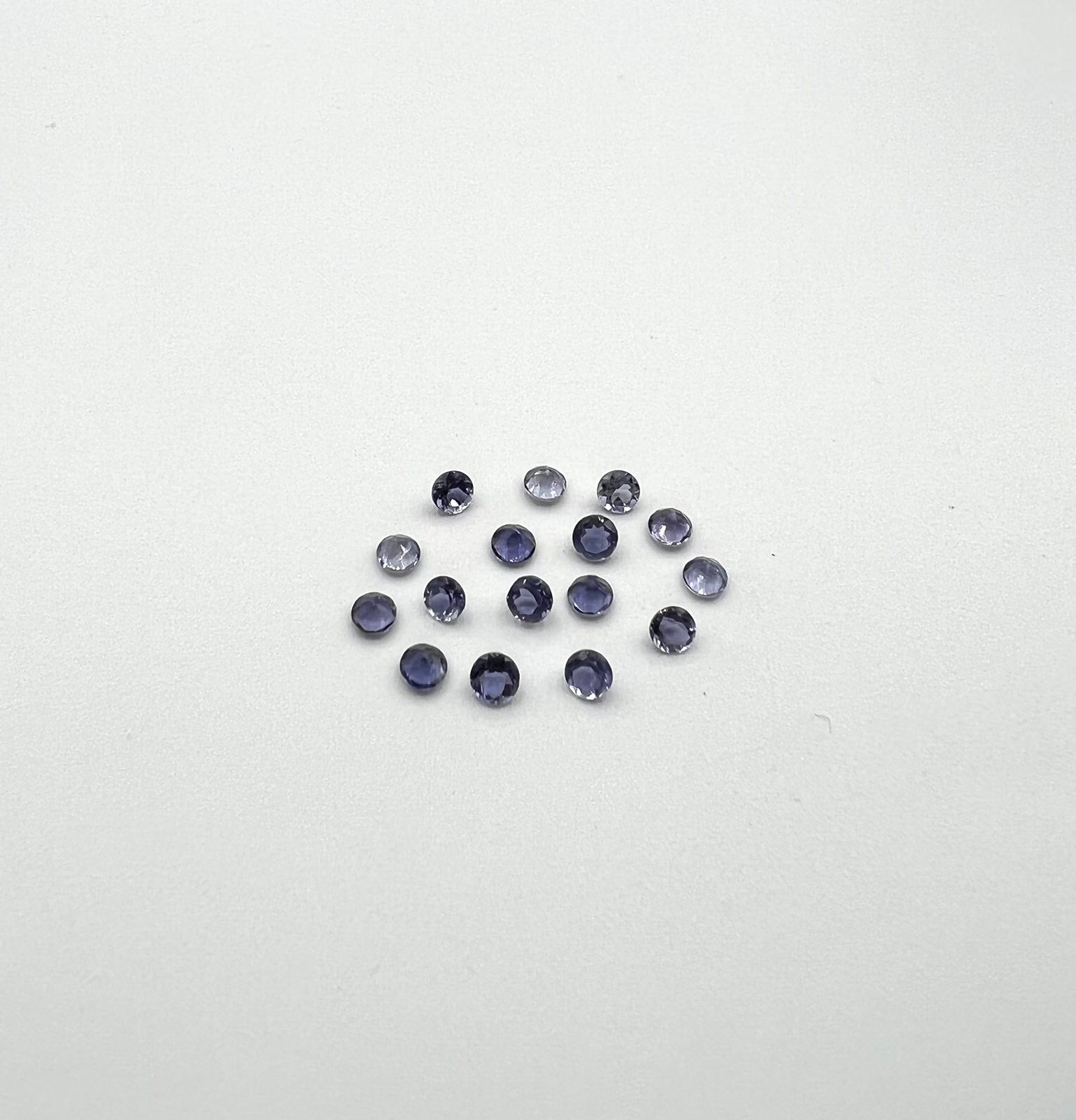 Iolite faceted Round 2.2 mm Approximately     Carat,16 pcs
