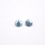 Aquamarine Pear Shape 8x6 mm Matching Pair Approximately 1.85 Carat