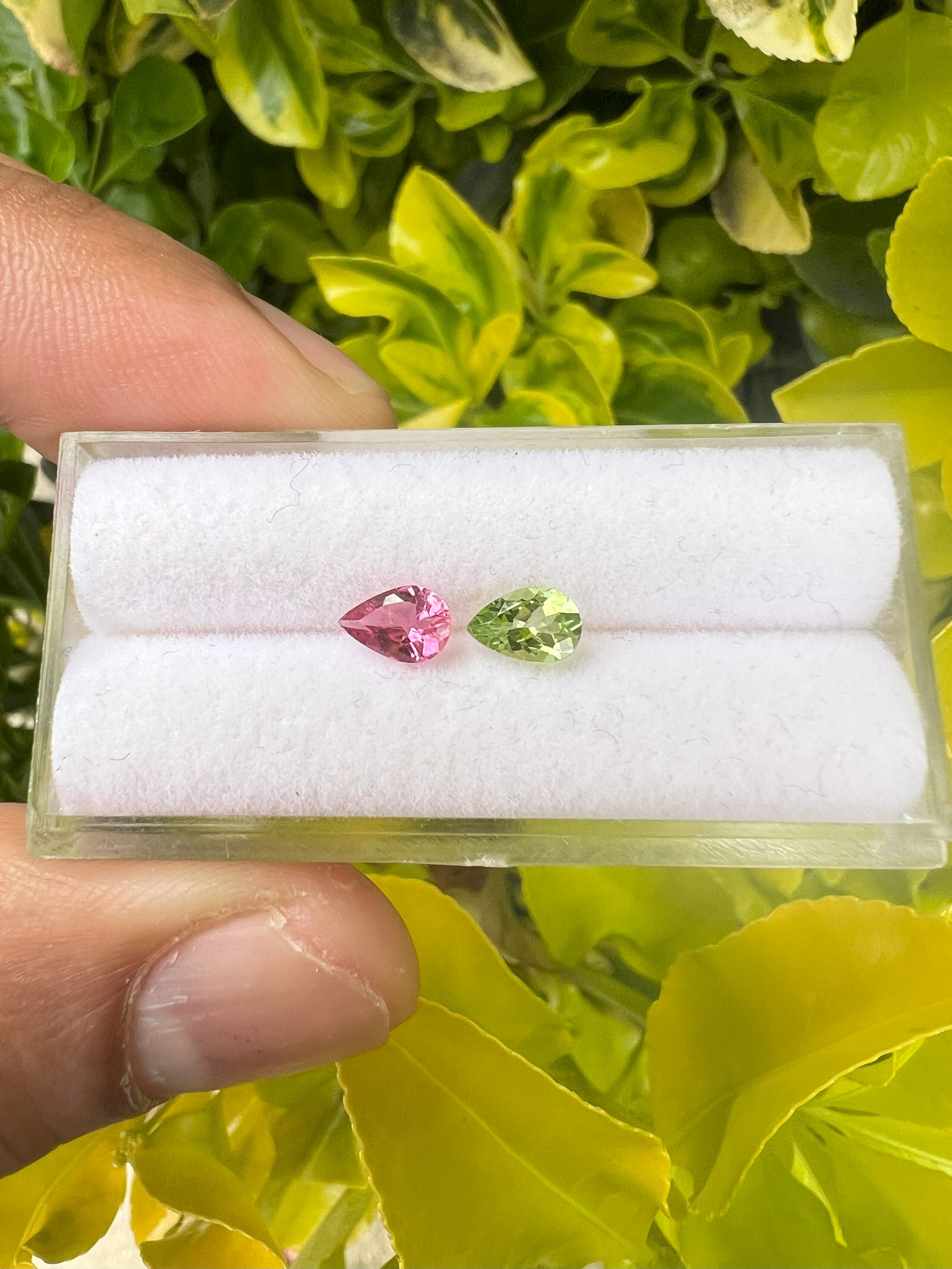 Natural Tourmaline 6.1 x 4.2 x 2.9mm , Approximately 0.80 Carat, 2 pcs