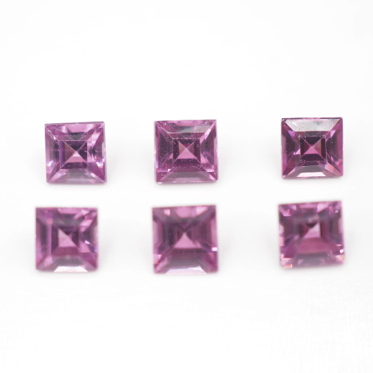Purple Garnet Square Shape 4.5 mm  Approximately 2.58 Carat