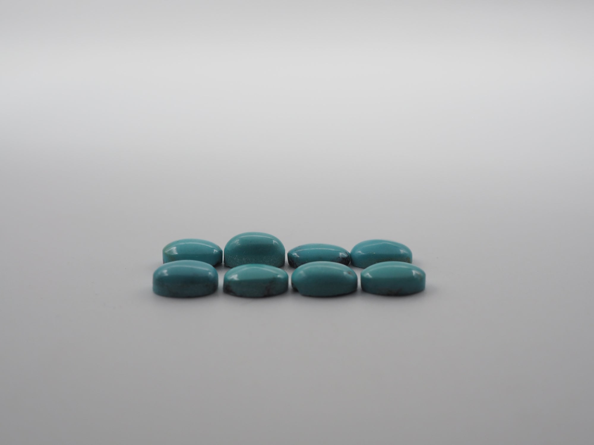 Natural Blue  Turquoise Cabs 7X5mm Approximately 6.2 Carat