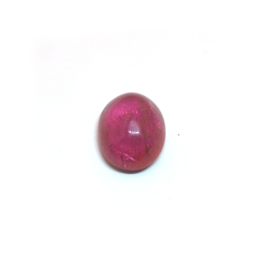 Rubellite Oval Cabochon 10.5 x 8.5 mm Single Piece Approximately 3.22 Carat