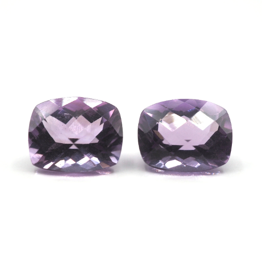 Amethyst Rectangle Shape 9.6 x 8 x 6.5 mm & 10 x 8 x 6.5 mm Approximately 6.10 Carat