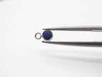 Lapis Silver  Bezel 4mm , Single  Connector, 925 Sterling Silver