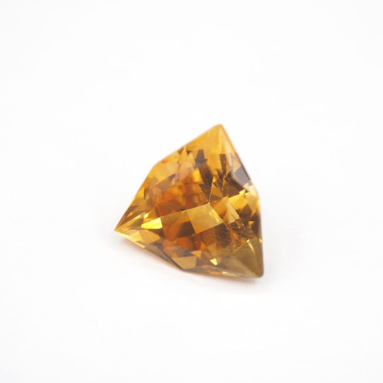 Citrine Trillion Shape 14.0 x 14.5 x 9.5mm Single Piece Approximately 8.13 Carat (