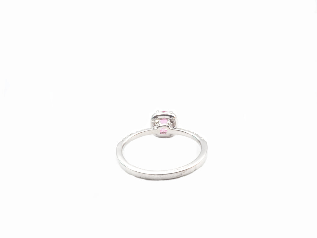 14K Yellow White Gold  Spinel with Diamond Ring