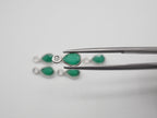 Green Onyx Silver Bezel 6x4 mm, Single Connector, Approximately 5.23 carat (GTG-SBO-4)