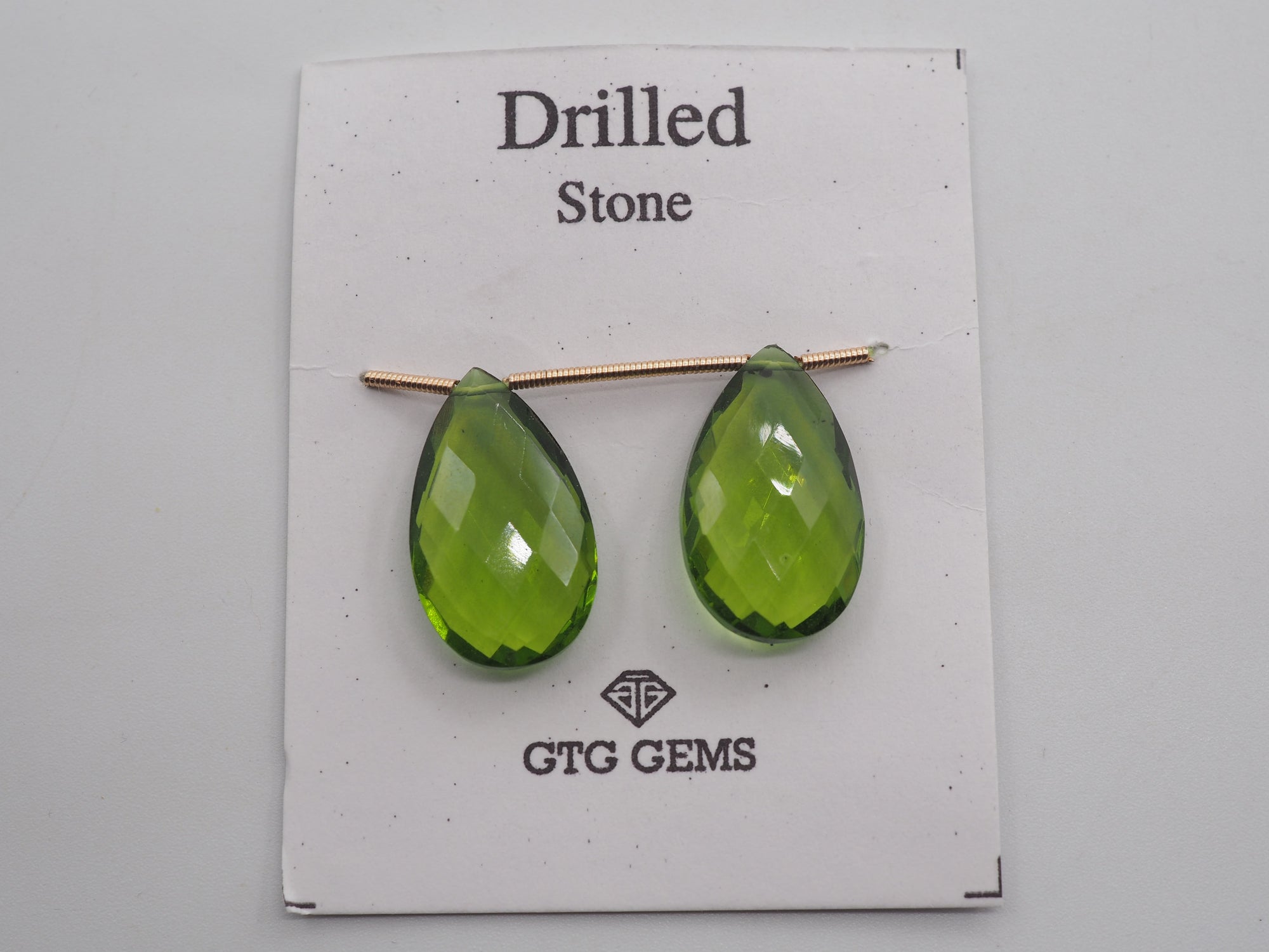 Drilled Peridot Hydro 22x13mm Approximately 21 Carat