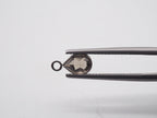 Smoky Topaz Silver Bezel 7x5mm , Single Connector, Smoky Topaz  Bezel, Smoky Topaz Charm