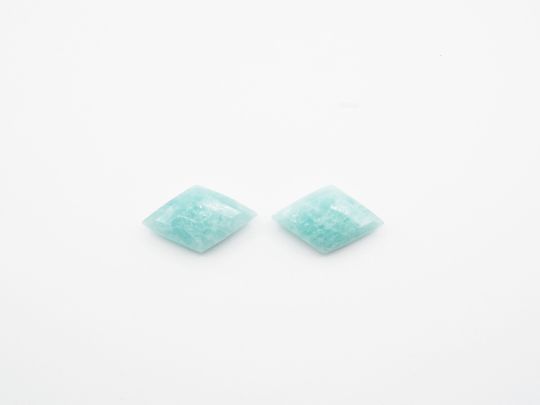 Amazonite Drilled Matching Pair Kite Shape 20 x 12mm