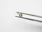5mm Peridot Silver Bezel, Single Connector, Peridot Bezel, Peridot Charm