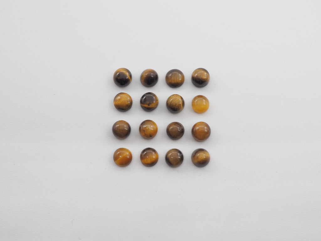Tiger's  Eye   Cabs 4mm  Approximately 5 Carat