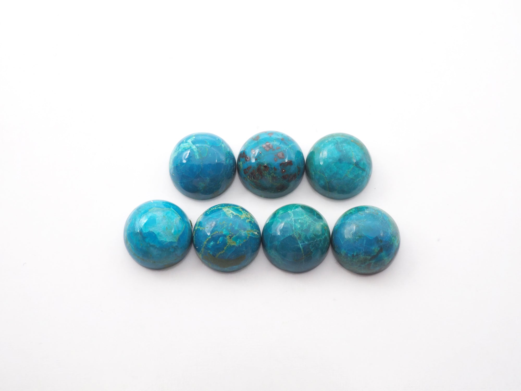 Chrysocolla Cabs Round 8.3mm Approximately 13.50 Carat