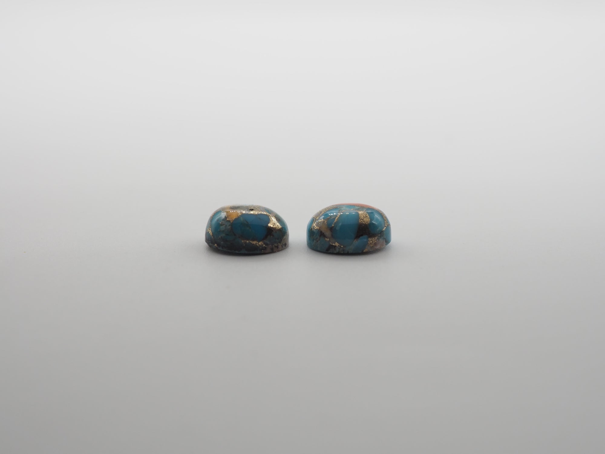 Oyster Copper Turquoise Cabochon Oval 10x8 mm Approximately 6.17 Carat (GTG-OT-30)