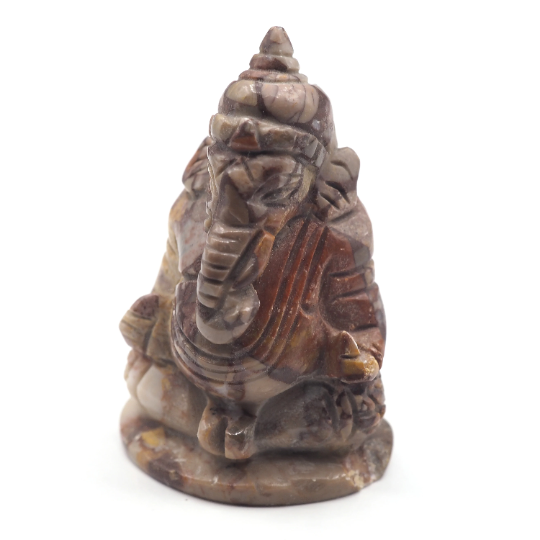 Finest Tiger Eye Carved lord Ganesh  43 x 28 mm| Home Decor | Birthday Gift | Souvenir