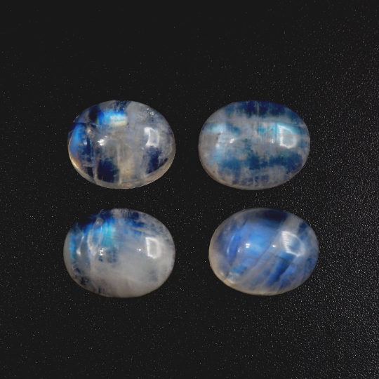 Rainbow Moonstone Cabs Oval 10x8mm Approximately 10.20 Carat