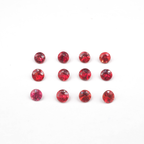 Orange Sapphire Round 2 mm  Approximately 0.62 Carat