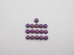 Purple Copper Turquoise Round Cabochon 4 mm, 16 pieces, Approximately 5 Carat (GTG-PT-12)