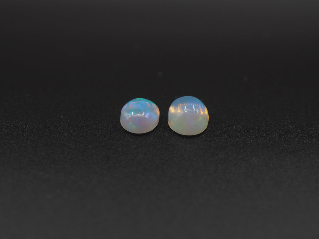 Ethiopian Opal Oval Shape 8x6 mm  Approximately 1.66 Carat , 2 Pieces (GTG-OP-180)