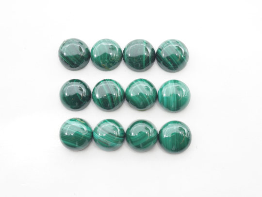 Malachite Round Cabs 7mm Approximately 24.65 Carat