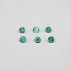 Zambian Emerald Round Shape 2.6mm - 2.8 mm Approximately 0.42 Carat