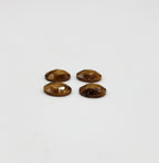 Tiger's  Eye  Rose cut 10x8mm , Approximately 6.0 Carat , 4pcs