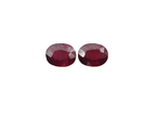 Madagascar Ruby Oval 9 x 7 mm Approximately 5.40 Carat, 2 Pieces