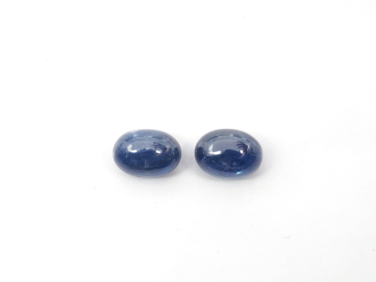 Blue Sapphire Cabs Oval  Matching Pair  7 x 5 mm  Approximately 1.99 Carat