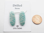 Drilled Amazonite 28x12mm Approximately 26.50Carat