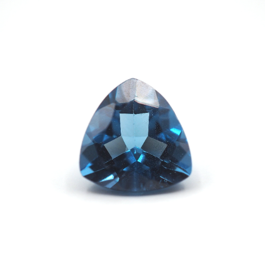 London Blue Topaz Trillion Shape 11 x 6.5 mm Single Piece Approximately 5.26 Carat