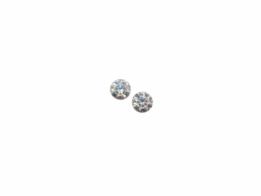 Moissanite Round Matching Pair 5mm Approximately 0.87 Carat