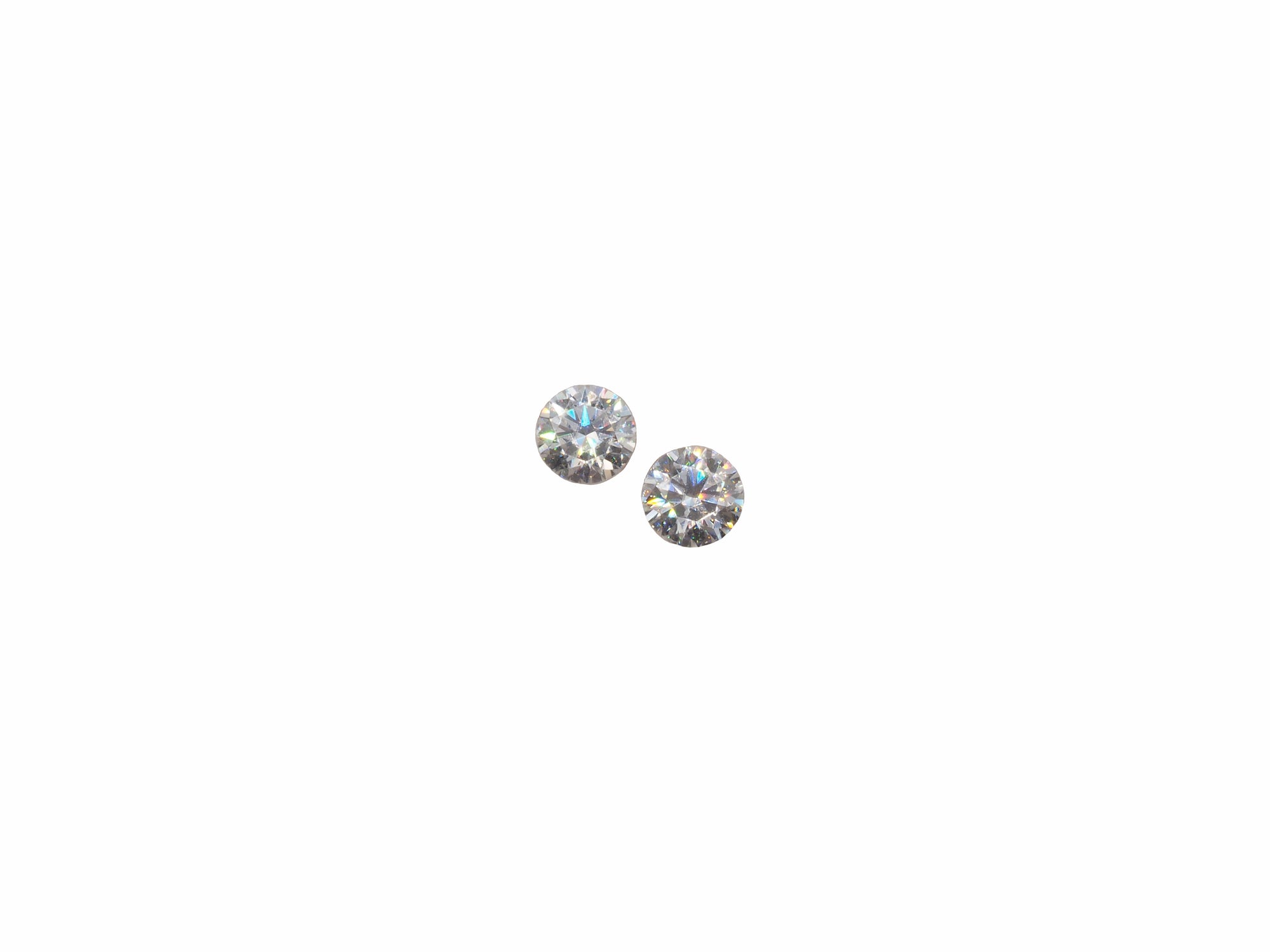 Moissanite Round Matching Pair 5mm Approximately 0.87 Carat
