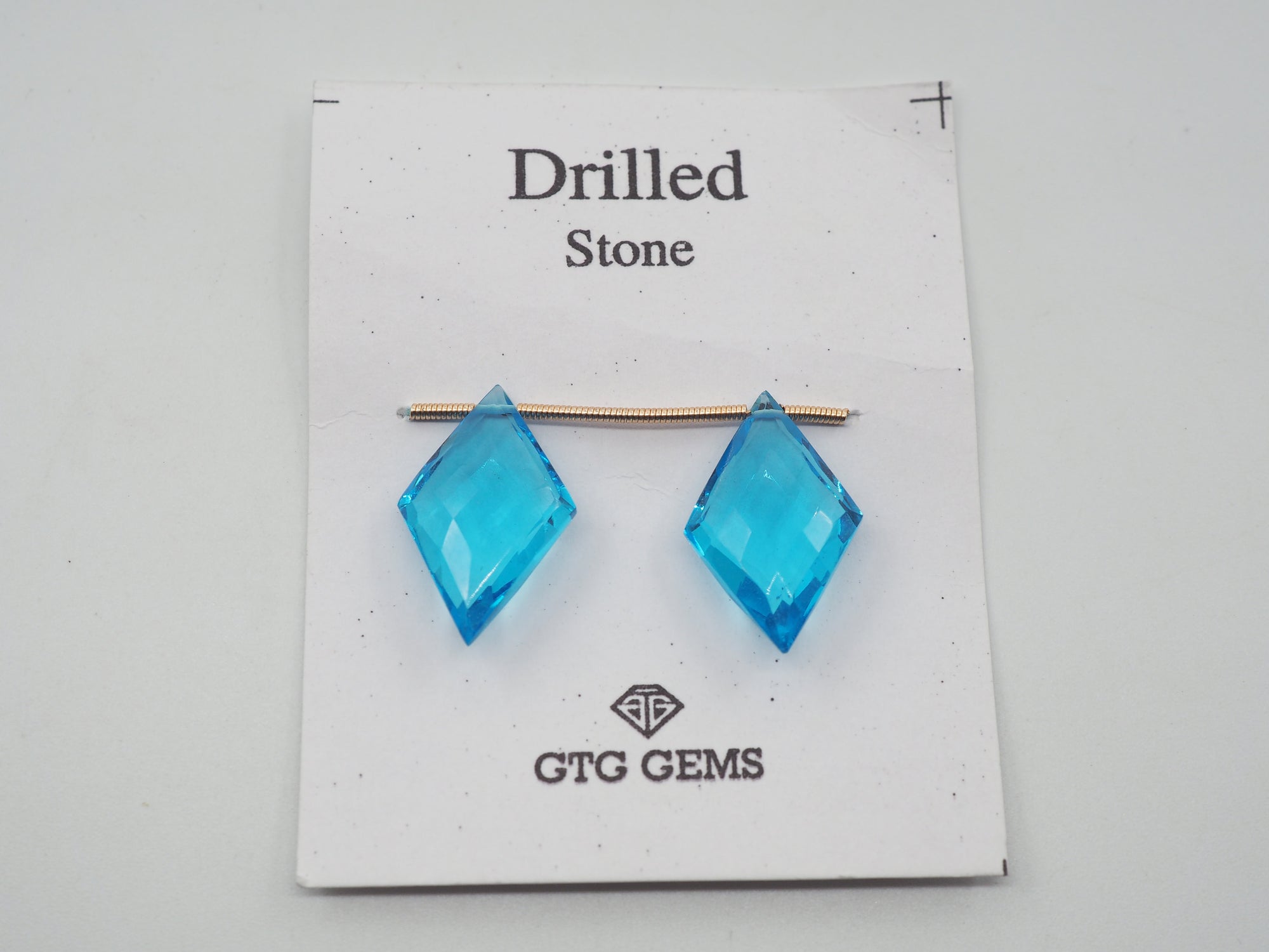 Hydro Drilled Faceted Blue Topaz  Approximately 14 Carat