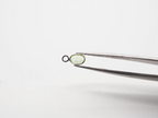 6x4mm Peridot Silver Bezel, Single Connector Peridot Bezel, Peridot Charm