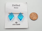 Hydro Drilled Faceted Blue Topaz  Approximately 14 Carat