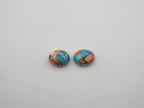 Oyster Copper Turquoise Cabochon Oval 10x8 mm Approximately 5.98 Carat (GTG-OT-29)
